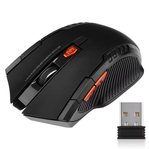 2.4G Wireless Mouse UUSB Receiver 6 Buttons Professional Optical Wireless Mouses USB Right Scroll Mice for Laptop
